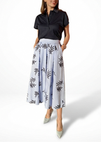 GONNA IN COTONE RICAMATA