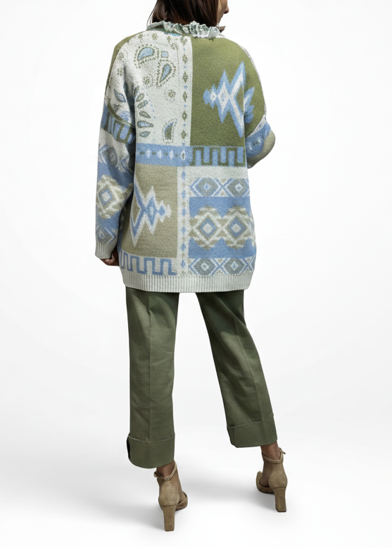 CARDIGAN PACHAMAMA VERDE