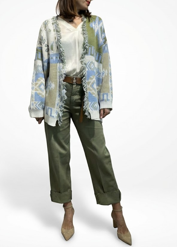 CARDIGAN PACHAMAMA VERDE