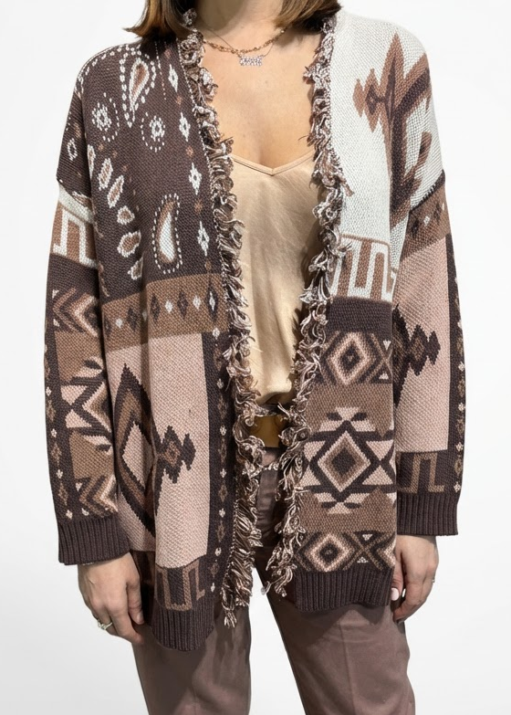 CARDIGAN PACHAMAMA MARRONE