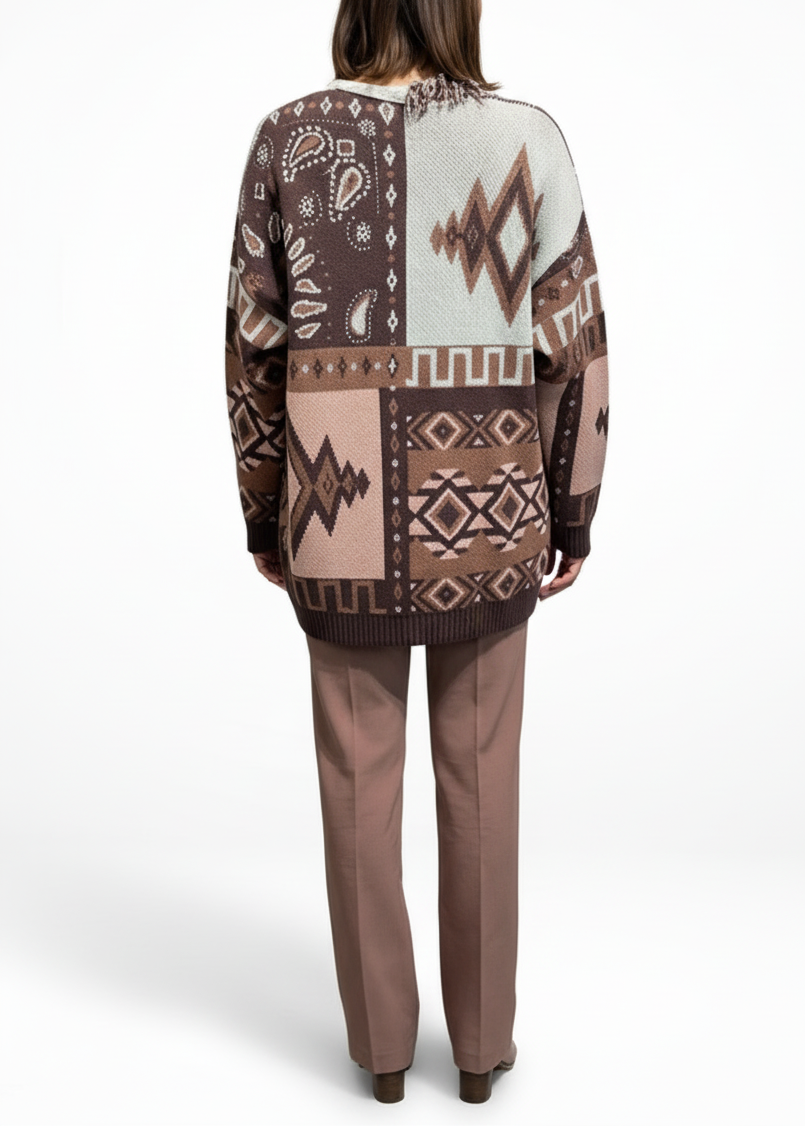 CARDIGAN PACHAMAMA MARRONE