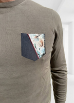 MAGLIONE COTONE CON TASCHINO