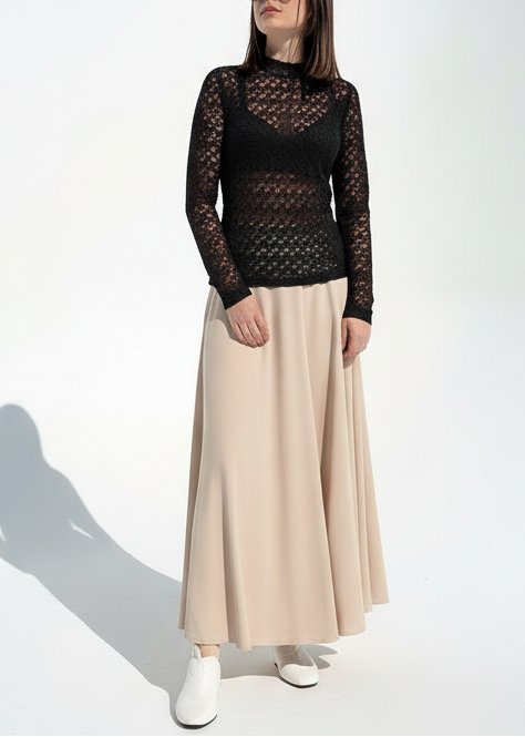 MAGLIA VALMY M/L IN PIZZO