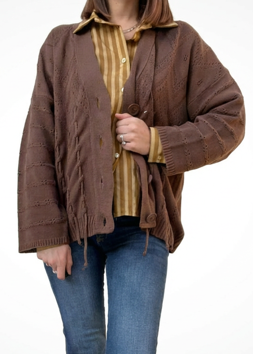 CARDIGAN OVER FRANGE