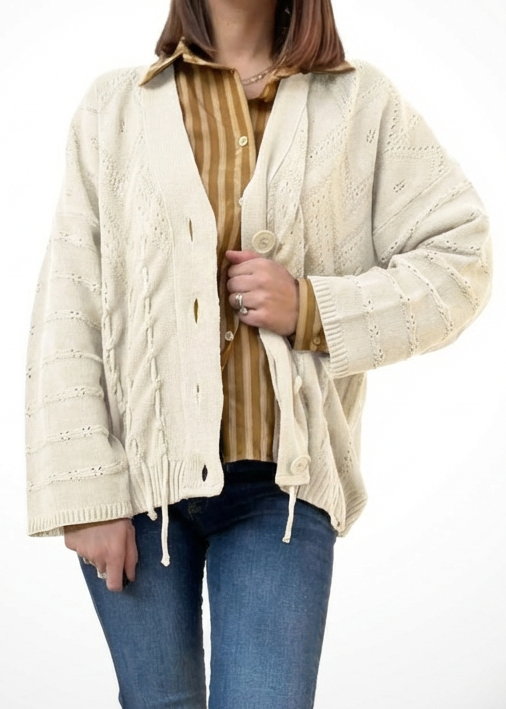 CARDIGAN OVER FRANGE