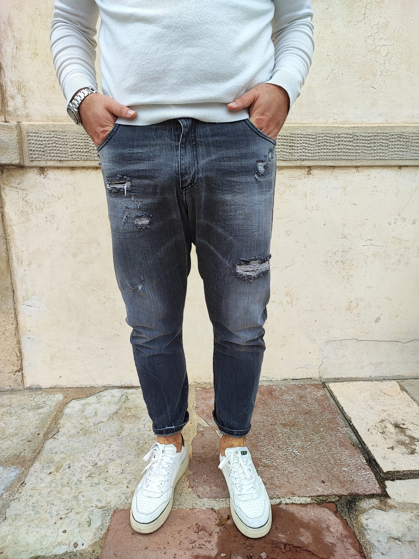 JEANS STREET CON STRAPPI